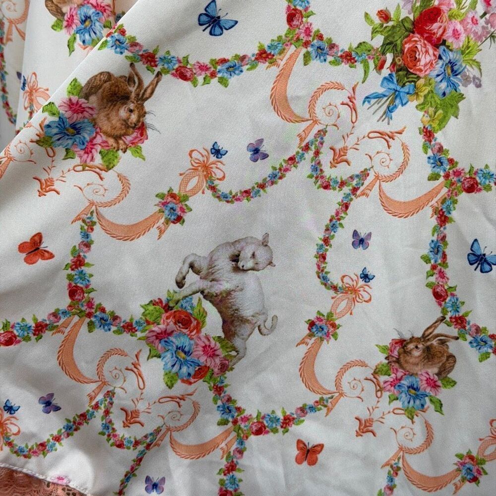 Sugar Thrillz Lush Opulence Renaissance Print Butterfly Corset Dress Size 2X NWT - Picture 9 of 12